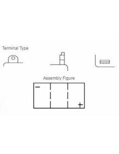Batterie YUASA conventionnelle sans pack acide - B39-6 2