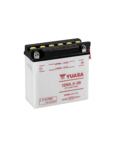 Batterie YUASA conventionnelle sans pack acide - 12N5-3B