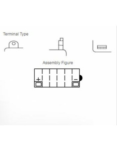 Batterie YUASA conventionnelle sans pack acide - 12N5.5-4B 2