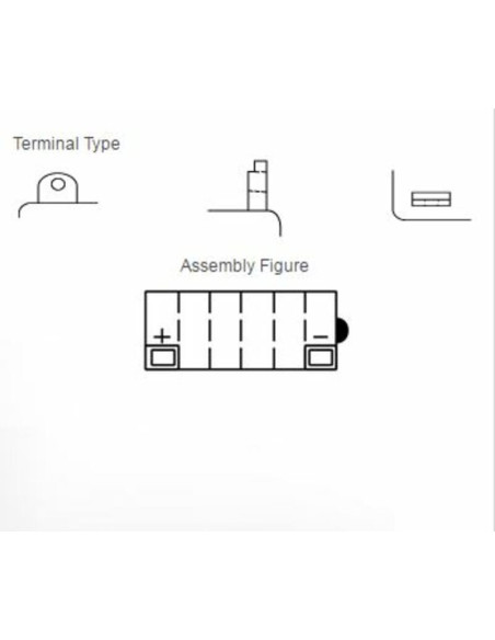 Batterie YUASA conventionnelle sans pack acide - 12N5.5-4B