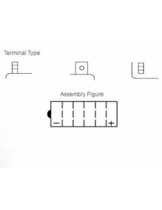 Batterie YUASA conventionnelle sans pack acide - 51913 2