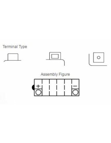Batterie YUASA conventionnelle sans pack acide - YB14-A2