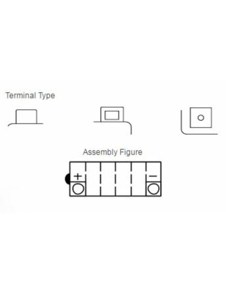 Batterie YUASA conventionnelle sans pack acide - YB14-A2