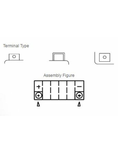 Batterie YUASA Sans entretien avec pack acide - YT12B-BS