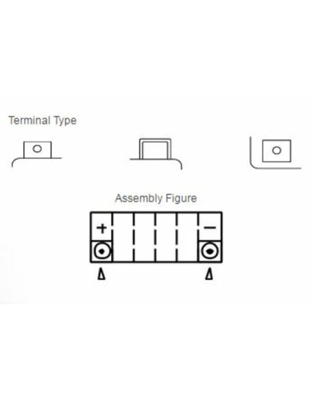Batterie YUASA Sans entretien avec pack acide - YT12B-BS