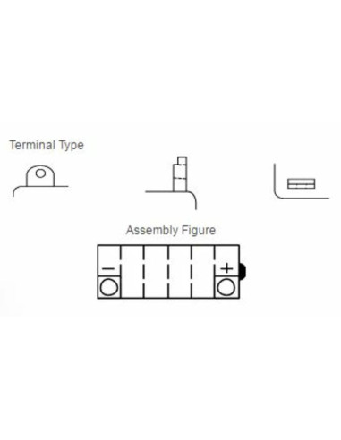 Batterie YUASA conventionnelle sans pack acide - YB9L-B