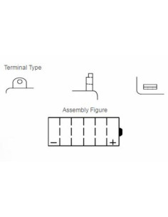 Batterie YUASA conventionnelle sans pack acide - YB3L-B 2