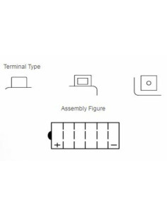 Batterie YUASA conventionnelle sans pack acide - YB14A-A2 2