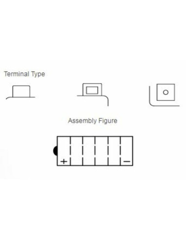 Batterie YUASA conventionnelle sans pack acide - YB14A-A2