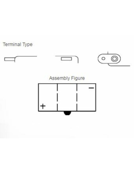 Batterie YUASA conventionnelle sans pack acide - 6N12A-2C/B54-6