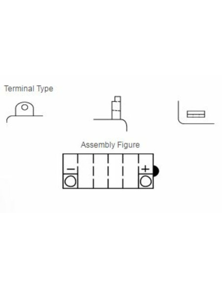 Batterie YUASA conventionnelle sans pack acide - YB10L-BP