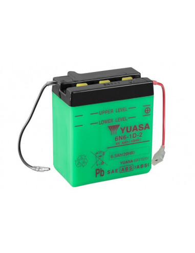 Batterie YUASA conventionnelle sans pack acide - 6N6-1D-2