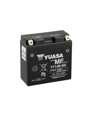 Batterie YUASA Sans entretien avec pack acide - YT14B-BS