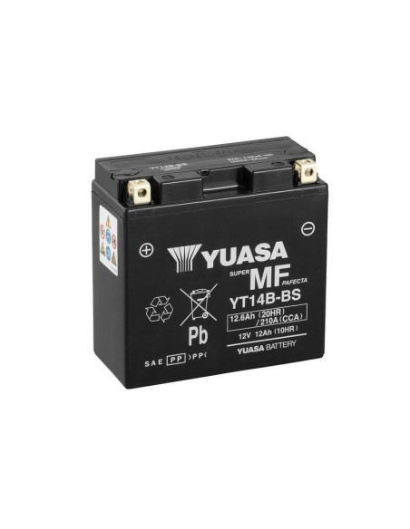 Batterie YUASA Sans entretien avec pack acide - YT14B-BS