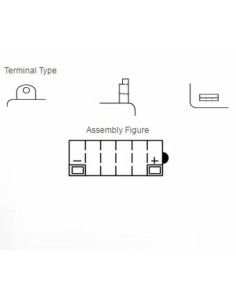 Batterie YUASA conventionnelle sans pack acide - 12N5.5A-3B 2