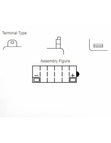 Batterie YUASA conventionnelle sans pack acide - 12N5.5A-3B