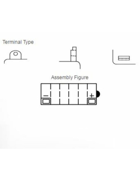 Batterie YUASA conventionnelle sans pack acide - 12N5.5A-3B