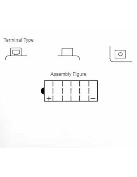 Batterie YUASA conventionnelle sans pack acide - 12N5.5-4A