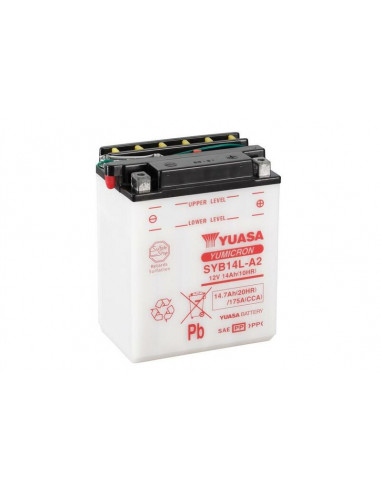 Batterie YUASA conventionnelle sans pack acide - SYB14L-A2