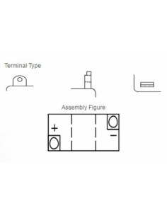 Batterie YUASA conventionnelle sans pack acide - B49-6 2