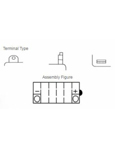 Batterie YUASA conventionnelle sans pack acide - YB16L-B 2