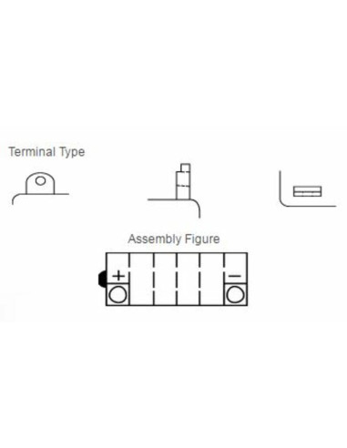 Batterie YUASA conventionnelle sans pack acide - YB7-A