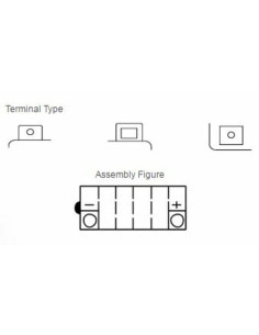 Batterie YUASA conventionnelle sans pack acide - Y50-N18L-A3 2