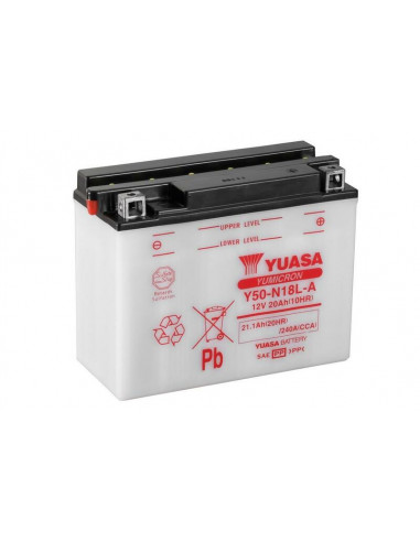 Batterie YUASA conventionnelle sans pack acide - Y50-N18L-A