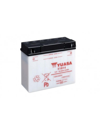 Batterie YUASA conventionnelle sans pack acide - 51814