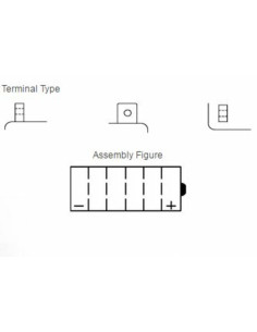 Batterie YUASA conventionnelle sans pack acide - 51814 2