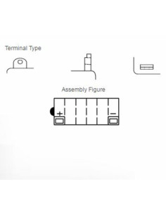 Batterie YUASA conventionnelle sans pack acide - 12N12A-4A-1 2