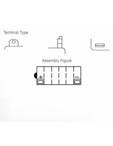 Batterie YUASA conventionnelle sans pack acide - 12N12A-4A-1