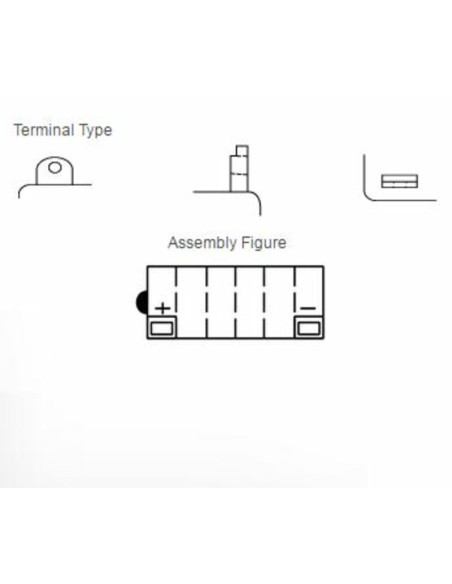 Batterie YUASA conventionnelle sans pack acide - 12N12A-4A-1