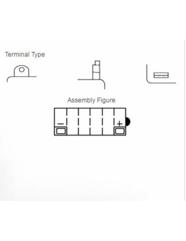 Batterie YUASA conventionnelle sans pack acide - 12N5.5-3B