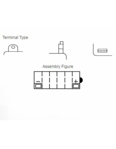 Batterie YUASA conventionnelle sans pack acide - 12N7-3B