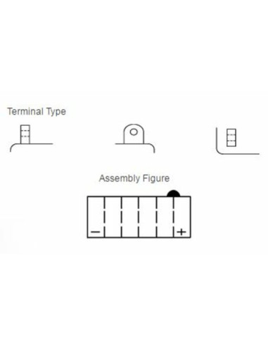 Batterie YUASA conventionnelle sans pack acide - YB7C-A