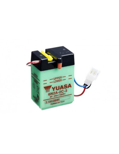 Batterie YUASA conventionnelle sans pack acide - 6N2A-2C-3