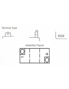 Batterie YUASA conventionnelle sans pack acide - B38-6A 2
