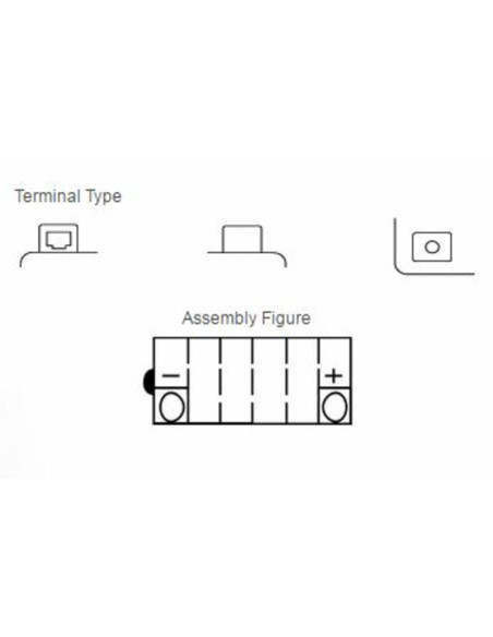 Batterie YUASA conventionnelle sans pack acide - YB16AL-A2