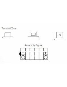 Batterie YUASA conventionnelle sans pack acide - YB14L-A2 2