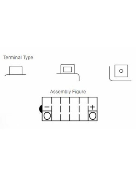 Batterie YUASA conventionnelle sans pack acide - YB14L-A2