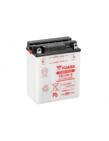 Batterie YUASA conventionnelle sans pack acide - YB12A-A