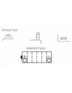 Batterie YUASA conventionnelle sans pack acide - YB12A-A 2