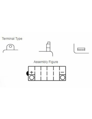 Batterie YUASA conventionnelle sans pack acide - YB12A-A