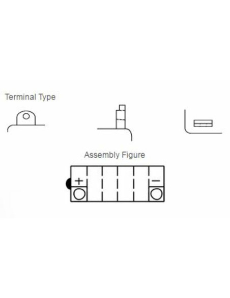 Batterie YUASA conventionnelle sans pack acide - YB12A-A