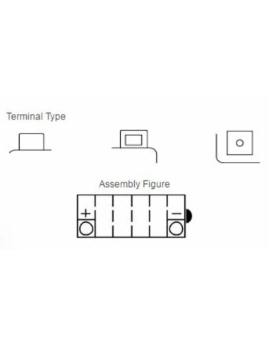 Batterie YUASA conventionnelle sans pack acide - YB14-B2