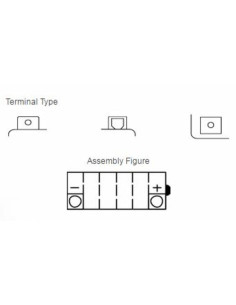 Batterie YUASA conventionnelle sans pack acide - YB4L-B 2