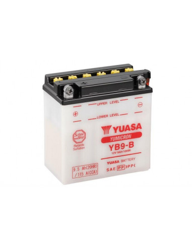 Batterie YUASA conventionnelle sans pack acide - YB9-B