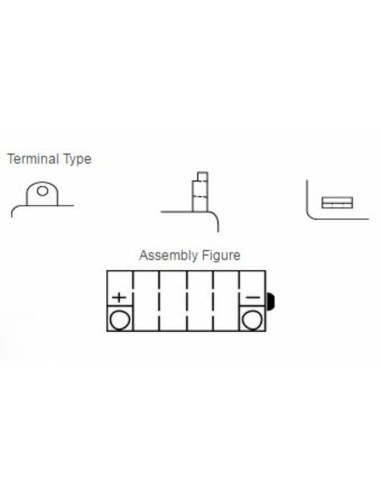 Batterie YUASA conventionnelle sans pack acide - YB9-B