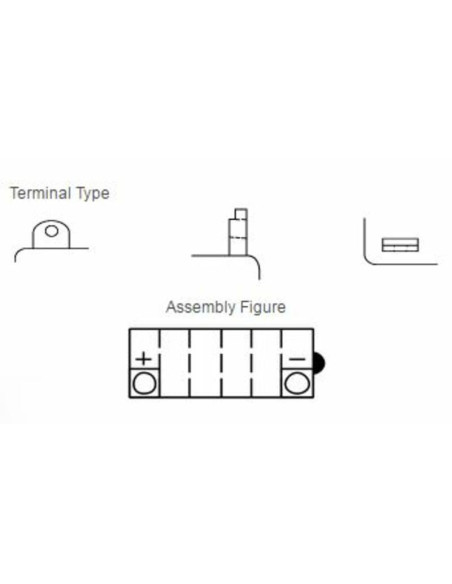Batterie YUASA conventionnelle sans pack acide - YB12A-B